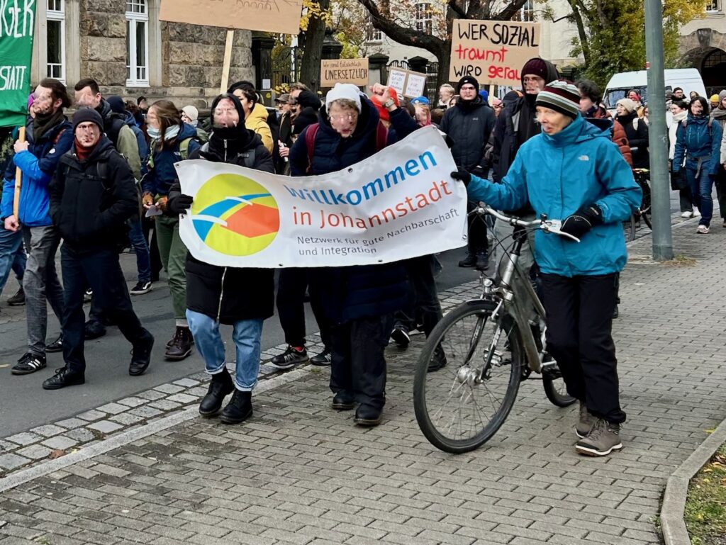 Vereinsmitglieder von Willkommen in Johannstadt