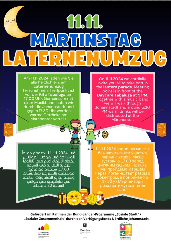 Ankündigungsplakat Martinsumzug 2024