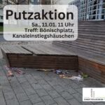 Putzaktion nach Silvester